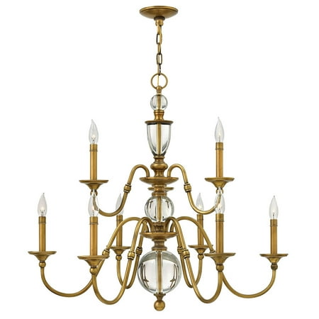 

Hinkley Lighting 4958 9 Light 2 Tier Candle Style Chandelier From The Eleanor Collection -