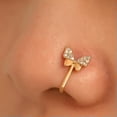 thumbnail image 5 of HOOUN 1pc CZ Nose Ring U Shaped Nose Clip Cuff Non Piercing Body Jewelry Fashion-9, 5 of 9