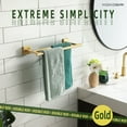 thumbnail image 6 of KOKOSIRI Hand Towel Bar Bathroom Towel Holder Rack Bath Towel Rails 16 Inch Brushed Gold B5005BG-L16, 6 of 9
