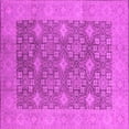 thumbnail image 1 of Ahgly Company Indoor Square Oriental Pink Industrial Area Rugs, 6' Square, 1 of 4