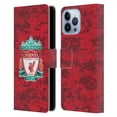 thumbnail image 1 of Head Case Designs Officially Licensed Liverpool Football Club Digital Camouflage Home Red Crest Leather Book Wallet Case Cover Compatible with Apple iPhone 13 Pro Max, 1 of 6