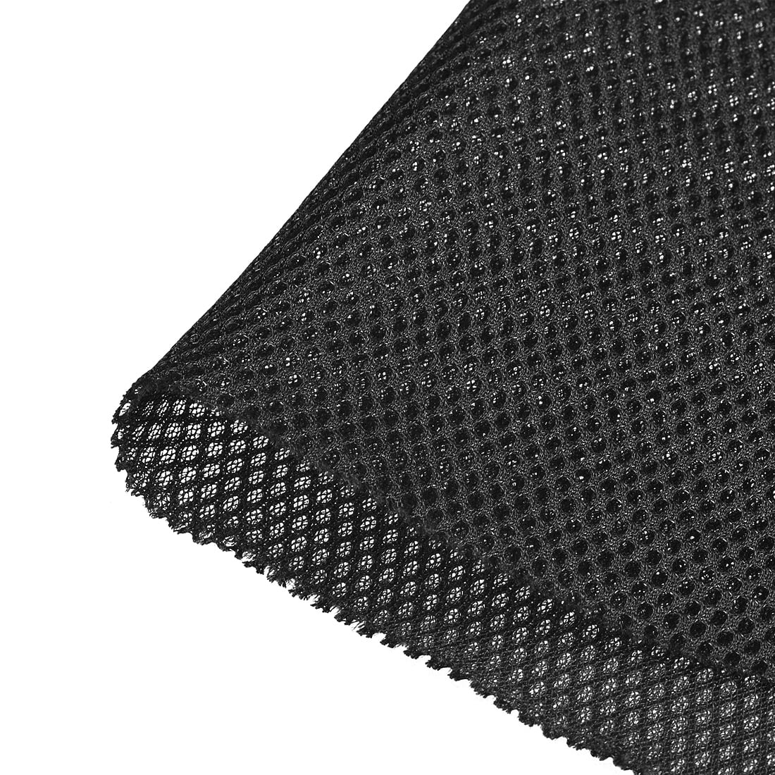 Uxcell Speaker Grill Cloth Polyester Fiber Stereo Mesh Fabric Black 0.5x1.45m