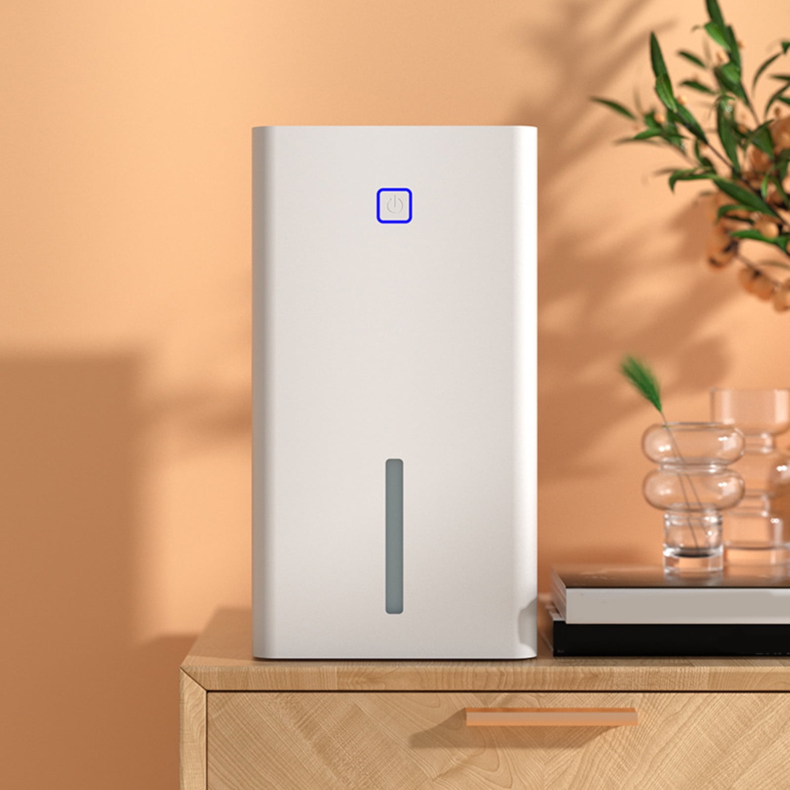 Dehumidifier, 1.1L Water Tank Quiet Smart Sensing Dehumidifier, Quiet Dehumidifiers Ideal for Home Bedroom Basement RV Hall Air Improvement