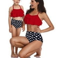 thumbnail image 3 of 2 Pcs Maillot de Bain Assorti Maman et Moi pour la Famille, Volants, Maillot de Bain pour Femmes, Enfants, Tout-Petits, Bikini, Tenue de Plage, Ensembles, 3 of 6
