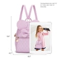 thumbnail image 2 of KL928 Mini mochila linda con lunares y lazo para niñas, mochilas pequeñas, bolso de hombro convertible, bolso para mujer, 2 of 5