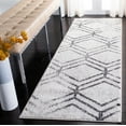thumbnail image 2 of SAFAVIEH Adirondack Bailey Geometric Runner Rug, Ivory/Grey, 2'6" x 12', 2 of 7