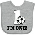 thumbnail image 3 of Inktastic First Birthday Soccer 1 Year Old Boys or Girls Baby Bib, 3 of 4