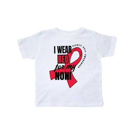 

Inktastic Sickle Cell Awareness I Wear Red For My Noni Gift Toddler Boy or Toddler Girl T-Shirt
