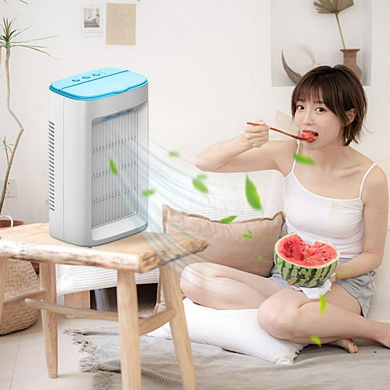 Frostluinai Savings Clearance 2023! Small Air Conditioner Mini AC Portable Air Conditioner with 3 Speeds, Personal Air Cooler Cooling Fan w/ Automatic Head Shaking for Small Room Home Office Camping - Walmart.com small air conditioner for room