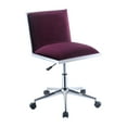 thumbnail image 1 of Furniture of America Delta Contemporary Upholstered Office Chair, Purple, 1 of 3