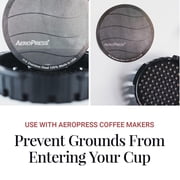 فلتر قهوة قابل لإعادة الاستخدام من AeroPress، من الفولاذ المقاوم للصدأ، متوافق مع ماكينات صنع القهوة القياسية من AeroPress، عبوة واحدة