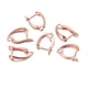 thumbnail image 5 of 6 ganchos para pendientes franceses, accesorios de joyería DIY, dijes, ganchos para pendientes, cierres Ronda de oro rosa, 5 of 9