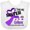 AA-White, variant on Inktastic I Love my Sister with Epilepsy Hope, Support, Cure Boys or Girls Baby Bib