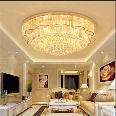Crystal Ceiling Light LED Chandelier Lamp Light Flush Mount Light Fixture