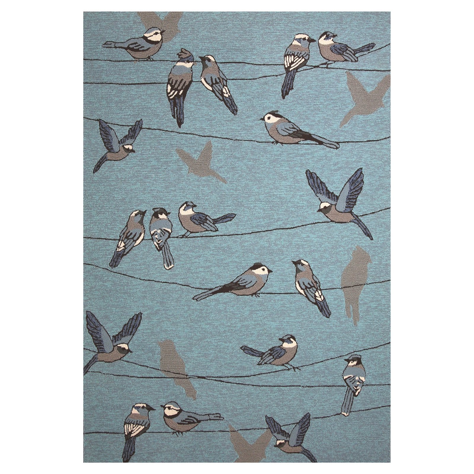 KAS Rugs Harbor Birds On A Wire Indoor/Outdoor Area Rug