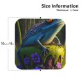 thumbnail image 2 of Kdxio Cute Blue Frog Funny Coasters,4 Pcs Leather Coasters,Housewarming Gifts,Protect Furniture from Water Marks Scratch and Damage, 2 of 6