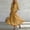 Yellow plus size boho maxi dress a1, variant on Uscallm Women Plus Size V Neck 3/4 Sleeve Tie Flowy Boho Maxi Dresses for Women Solid A-Line Long Casual Travel Dresses, Light Blue S