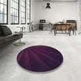 thumbnail image 4 of Ahgly Company Machine Washable Indoor Square Transitional Dark Magenta Purple Area Rugs, 4' Square, 4 of 7
