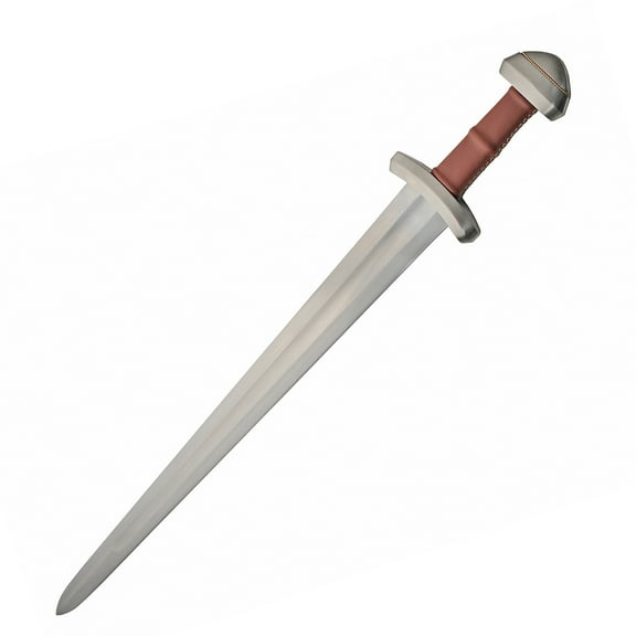 SZCO 38.5" Great Viking Sword with 29.75" Carbon Steel Blade, Leather Scabbard and Shoulder Strap