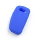 Housse de Protection Flip Key pour Voiture en Silicone Bleu pour A1 A3 A4L A6L Q7 Q5 Q3 – image 2 sur 3