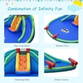 thumbnail image 6 of Costway Inflatable Bounce House Water Splash Pool Dual Slide Climbing Wall, 6 of 10