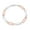Orange, variant on Sterling Silver and Yellow Enamel Paperclip Bracelet, 7 Inches For Women