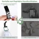 thumbnail image 4 of 6 Pack Self Adhesive Hooks, Double Bathroom Towel Hooks, Self Adhesive Wall Mounts for Kitchen, Bathroom, Office, Closet, Aluminum, Black, 4 of 5