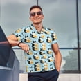 thumbnail image 5 of Cauagu FUNNY CAT IS DRINKING WATER Print Men's Polo Shirts, Short-Sleeve Polo Shirts for Men Performance Golf Shirt Athletic Casual Collared T-Shirt-Medium, 5 of 8
