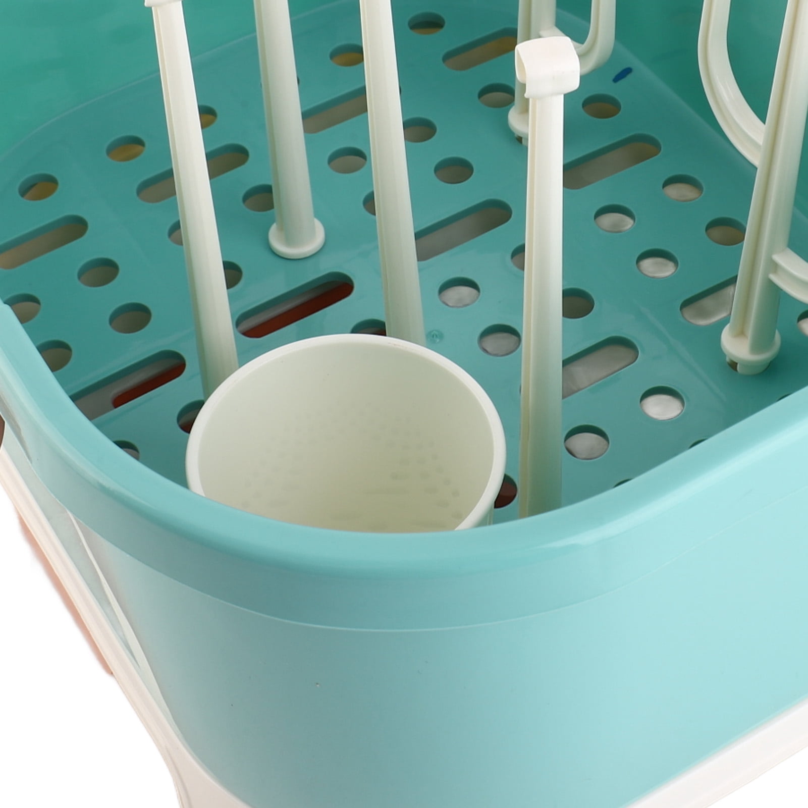 Sorven Drying Rack Storage Storage Nursing Bottle Storage Box Compact Household Dustproof Draining Thickened Plastic Baby Bottle Storage for Home