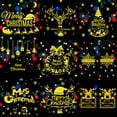 thumbnail image 3 of Winter Christmas Day Gold Glittering Wall Sticker Window Glass Door Removable Sticker Home DIY Decoration, 3 of 7