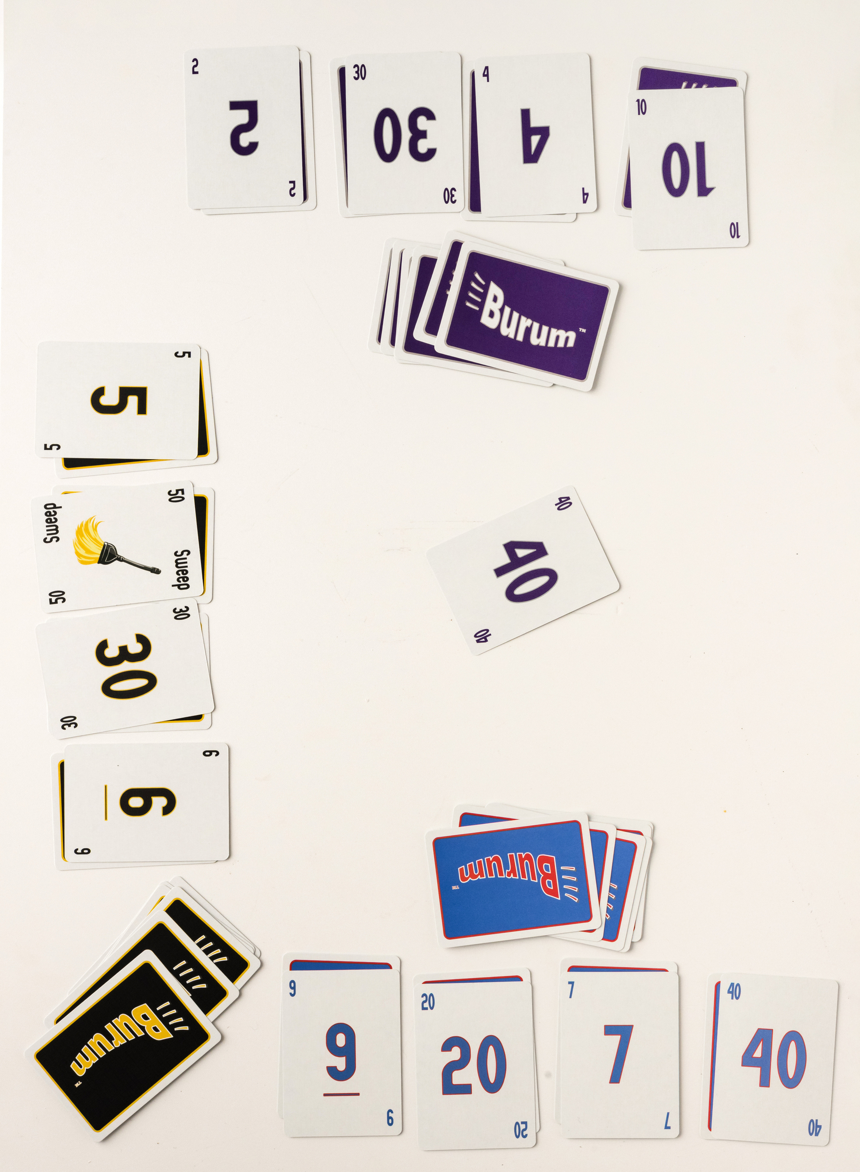 Burum: Makes Sweeping Fun, An Easy to Learn and Play Card Game for Small and Large Groups of 3-12 Players of Family and Friends, Ages 8 and Up