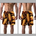 thumbnail image 3 of luoweisi Men's Beach Shorts Quick Dry Swim Trunks with Mesh Lining Thanksgiving Corn 2XL, 3 of 5