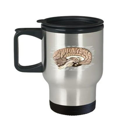 

Brain Anatomy Travel Mug - 14oz Portable Cup for Biology Lovers & Unique Gifts