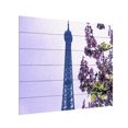 thumbnail image 2 of Trademark Fine Art 'Eiffel Tower with Blossoms' Wooden Wall Art Art by Kathy Yates, 2 of 3
