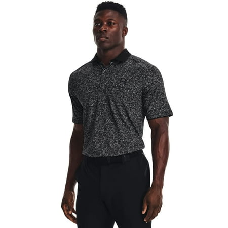 Under Armour Men's Iso-Chill Golf Polo , Black (002)/Halo Gray , Large ...