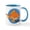 White/Blue Inside, variant on CafePress - Fshhh Mug - 11 oz Ceramic Mug - Novelty Coffee Tea Cup