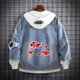 thumbnail image 1 of Anime Naruto Akatsuki Hole Denim Jacket Cosplay Jackets Clothes Costumes Men Hoodies Uzumaki Akatsuki Sakura Clothing TopsXXL Gao Jinjia LED, 1 of 2