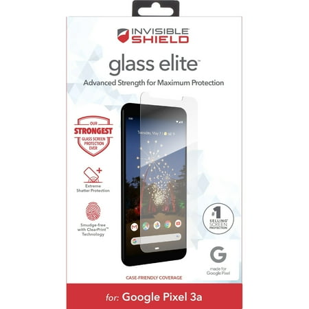 ZAGG - InvisibleShield Glass Elite Screen Protector for Google Pixel 3a - Clear