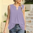 thumbnail image 2 of DxhmoneyHX Tank Tops for Women V Neck Loose Sleeveless Shirts Loose Fit Tunic Tees Causal Trendy Summer Beach Vacation Blouse, 2 of 6