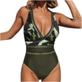 thumbnail image 1 of Trajes de baño de una pieza para mujer Estampado de camuflaje Control de barriga Trajes de baño Ropa de playa Fridja nalpqowj55277, 1 of 9