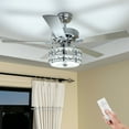 thumbnail image 3 of Gymax 52'' Classical Crystal Ceiling Fan Lamp w/ Reversible Blades Remote Control Home, 3 of 10