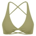 thumbnail image 1 of Women's Backless Yoga Bra with Chest Pad - Solid Color Underwear Vest, 1 of 4