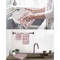 thumbnail image 5 of Red Boho Flower Hand Towels Set, Waffle Weave Kitchen Towels 4 Pieces, Vintage Paisley Farmhouse Pattern Microfiber Hair Face Bath Tea Towel Absorbent Quick Drying Cleaning Dish Cloths 15.7"x23.6", 5 of 7