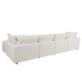 thumbnail image 3 of Harper & Bright Designs Convertible Modular Sectional Sofa with 2 Removable Ottomans & Pillows, Large U Shape Cloud Couch with Reversible Chaise for Living Room, Beige, 3 of 16