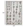 thumbnail image 5 of Benjara Betty 10 x 14 Area Rug, Geometric Pattern, Beige Brown Polyester, Cotton, 5 of 5