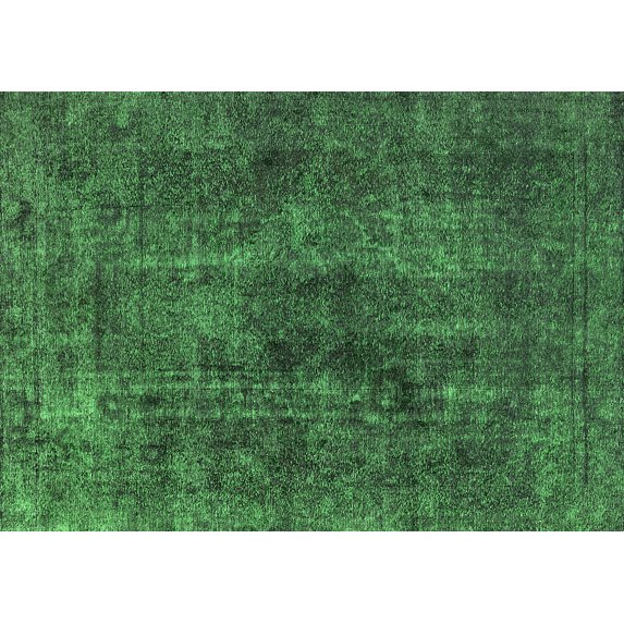 Ahgly Company Indoor Rectangle Oriental Green Industrial Area Rugs, 5' x 7'