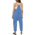 thumbnail image 4 of Kids Sleeveless Solid Color Casual Jumpsuit Spaghetti Strap Girls Romper, 4 of 4