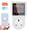 White - UK Plug, variant on NFTIGB Tuya Wifi Intelligent Power Socket Electricity Power Monitor Multi-energy Monitoring Meter 2.4 inch / 6 cm LCD Color Screen Mobilephone APP Remote Controlling Device UK Plug 110-240V