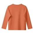 thumbnail image 5 of GYUJNB Girls Long Sleeve Round Neck Color Block Tee Soft Comfortable Casual Top for Toddler Kids Stylish Everyday Wear,Size:5-6 Years, 5 of 5