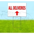 thumbnail image 1 of All Deliveries Up (18" x 24") Yard Sign, Includes Metal Step Stake, 1 of 6